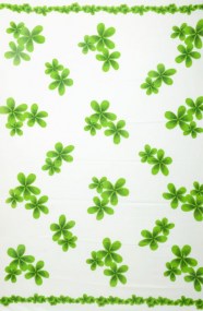 kleed wit met groene bloemen boho, mandaladoek wit groene bloemen, tafelkleed boho stijl, strandoek wit groene bloem ibiza stijl, strandlaken wit groen boho print,